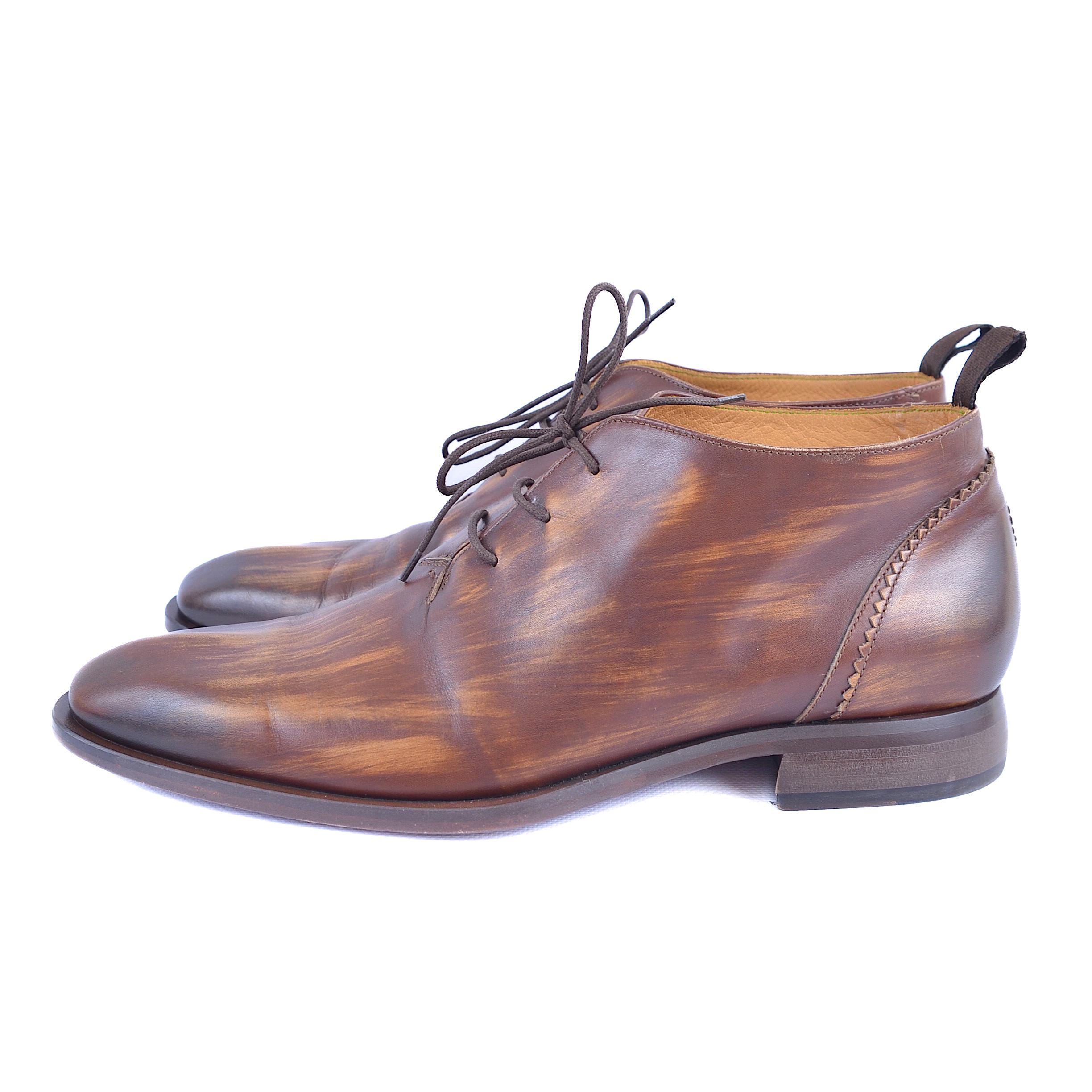 Oliver Sweeney Farasi Brown Leather Chukka Desert Ankle Boots Shoes Mens sz UK 10.5 US 11.5 EUR 45