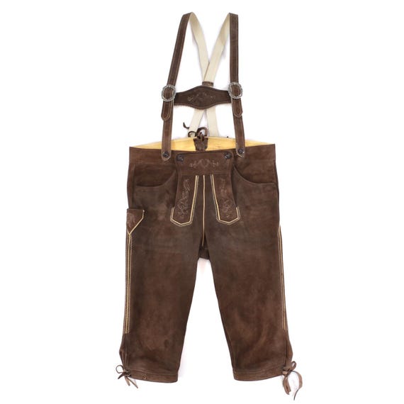 Karl Kluber Leather Bavarian Austrian Tyrol Trachten Pants Mens EUR 52 / US ~W36