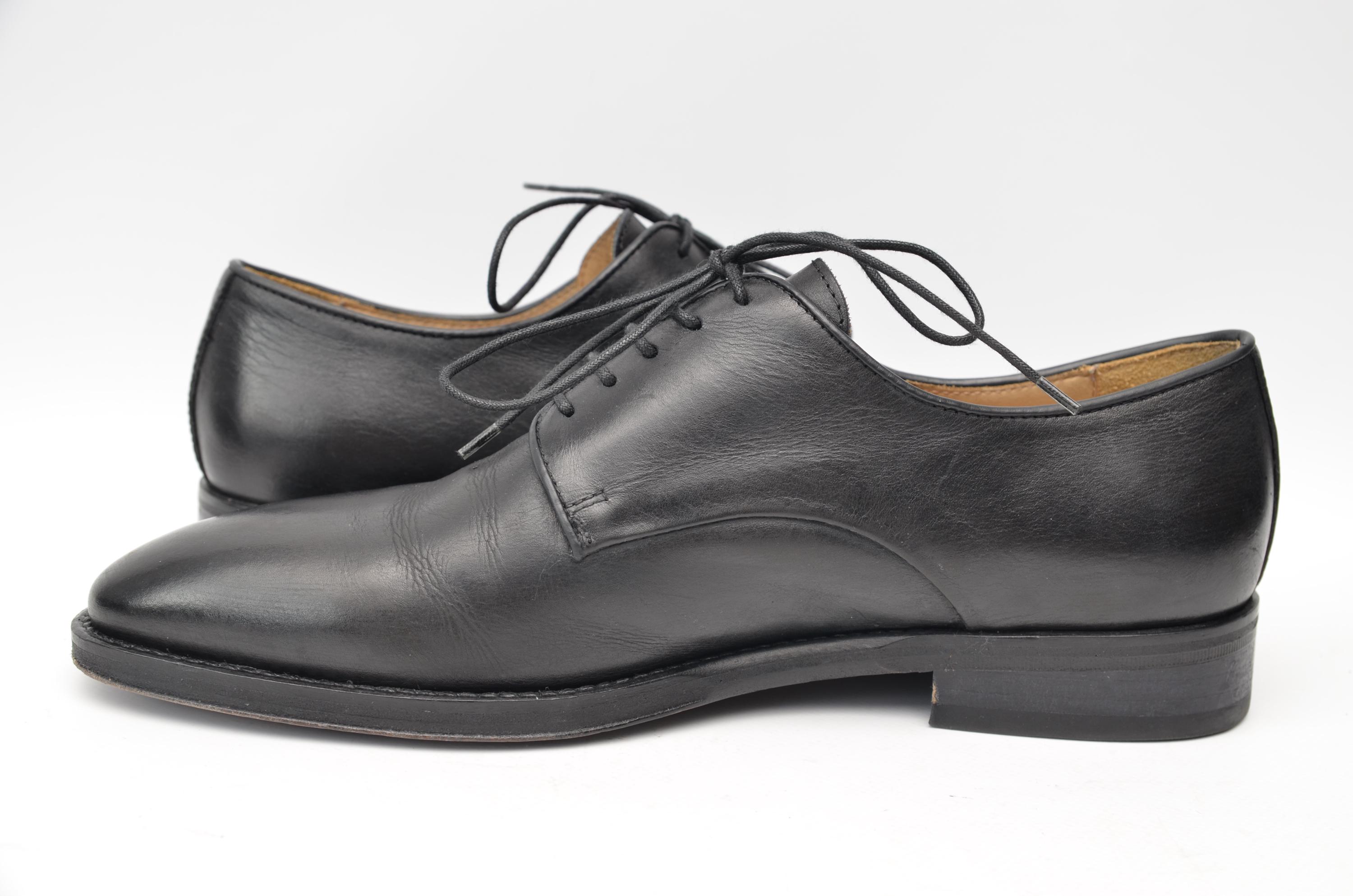Benci Brothers Black Leather Oxford Dress Shoes Mens Sz EUR  display picture 3