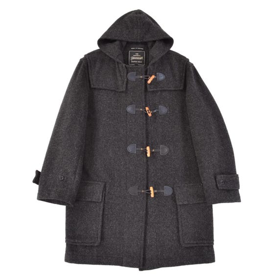 Gloverall, Gloverall Vintage Made in England Gray Wool Duffle Coat Jacket Mens sz S