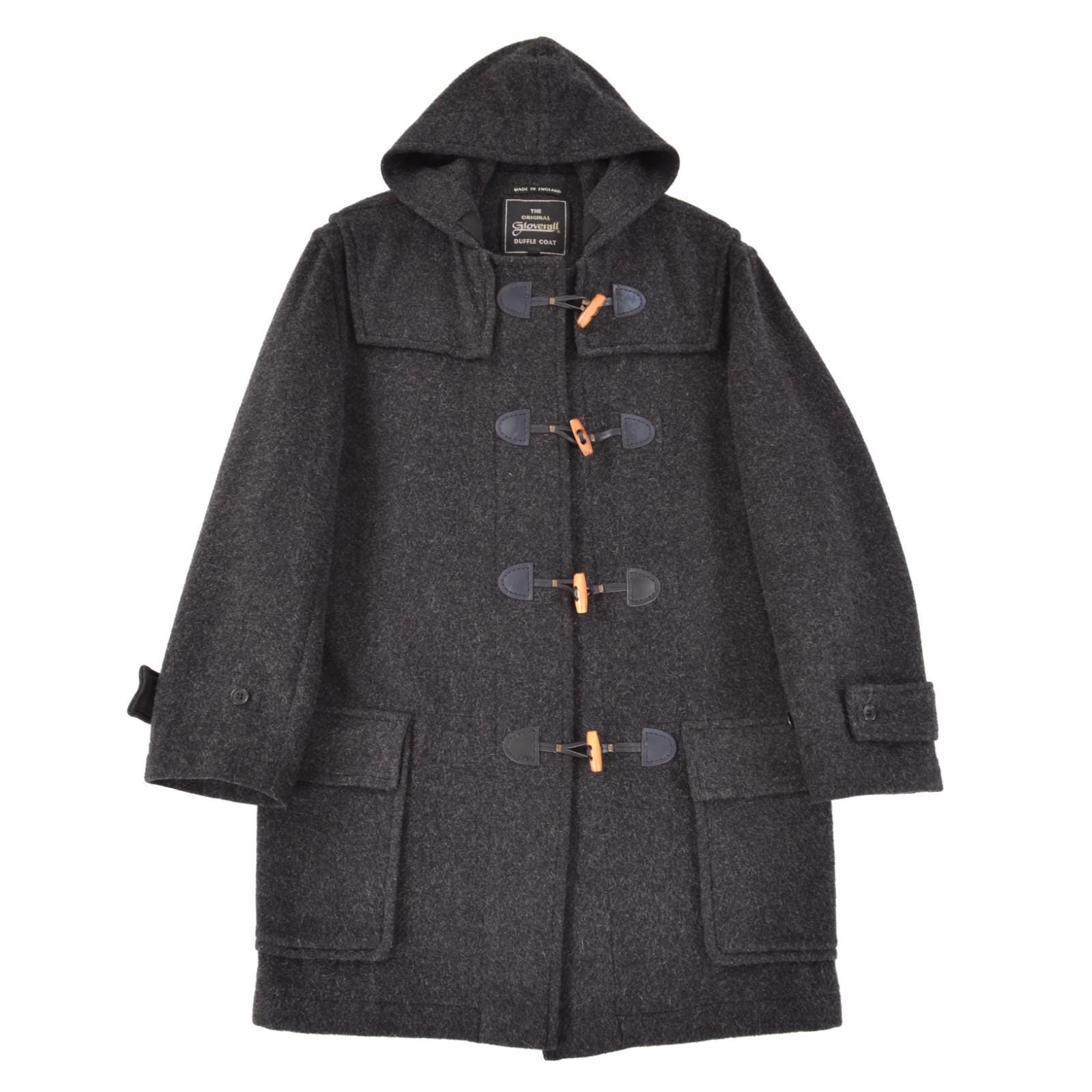 Gloverall, Gloverall Vintage Made in England Gray Wool Duffle Coat Jacket Mens sz S