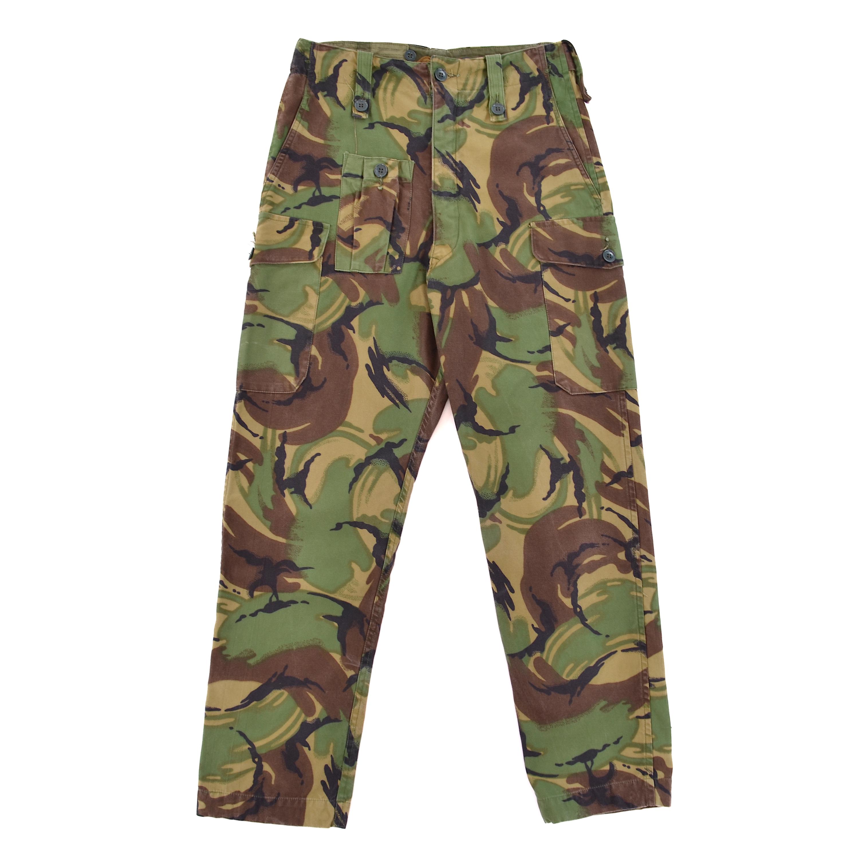 Vintage 60s-70s British Army Camouflage Combat Trouser Pants Mens