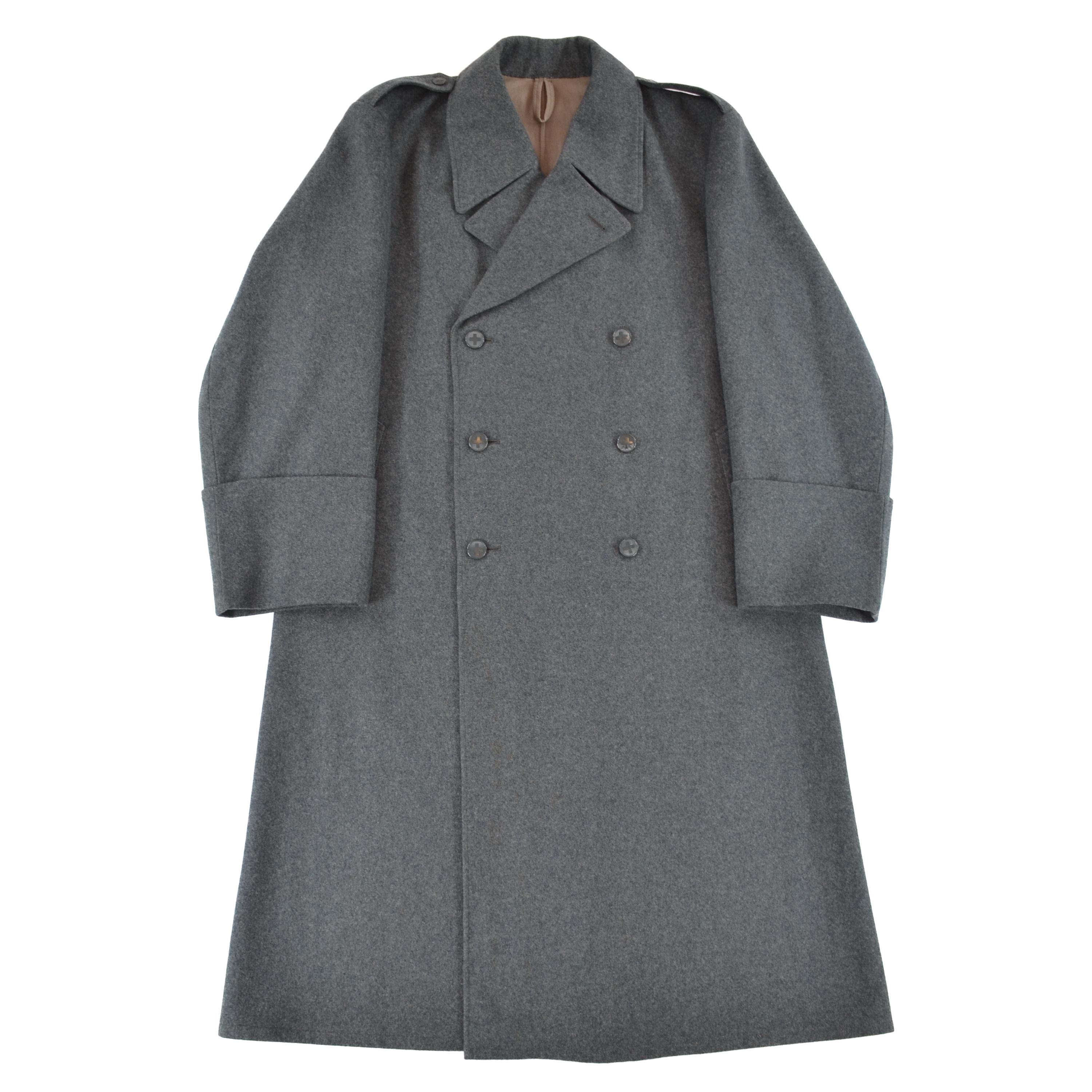 Swiss Army Military Vintage 1962 60-70s Double Breasted Wool