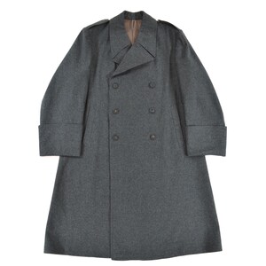 Swiss Army Military Vintage 60s 70s Double Breasted Wool Trench