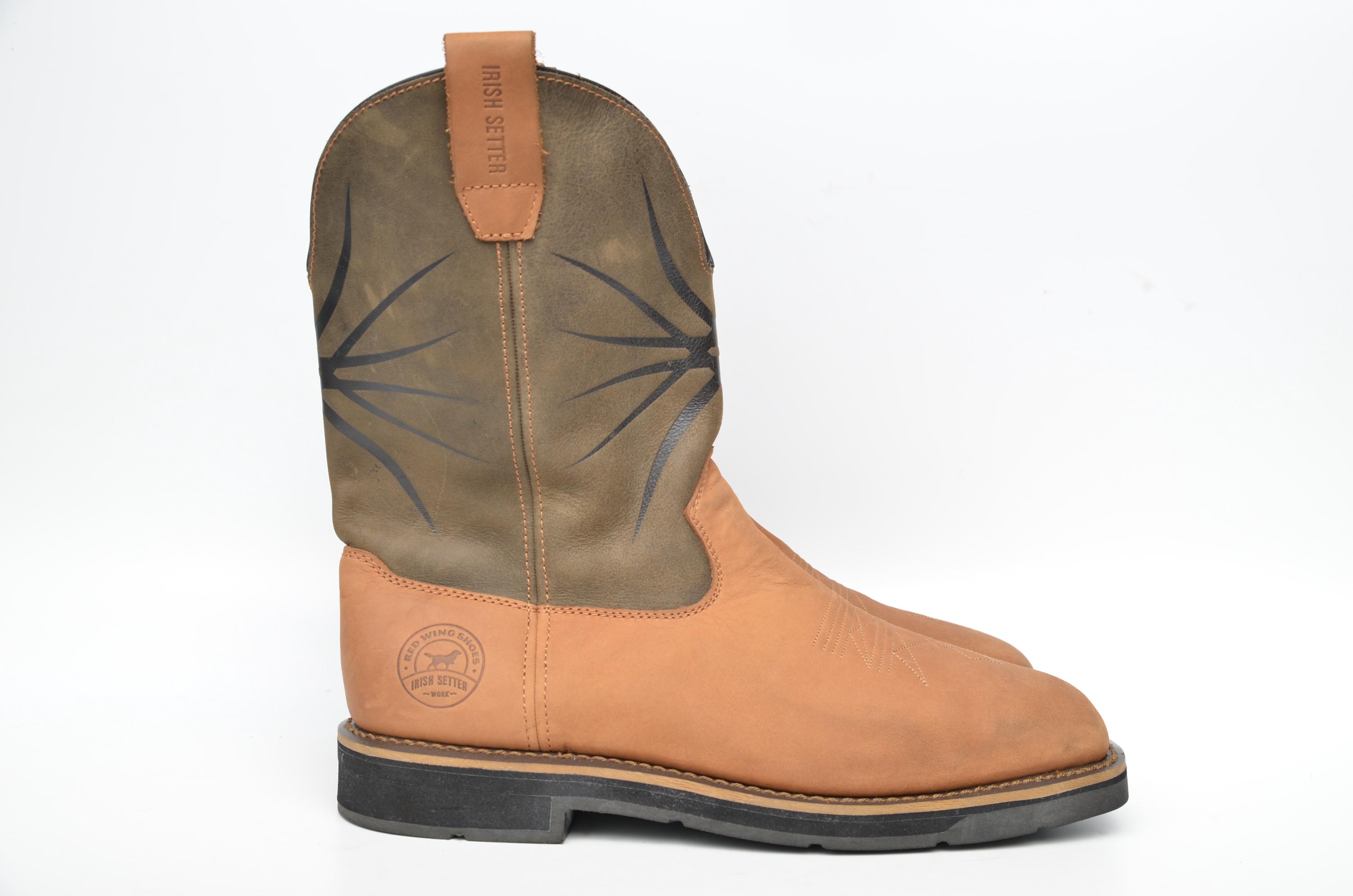 red wing Farmington mens size 12 shoes brown leather steel toe work boots Red Wing Shoes Steel Toe Boots for Men for Sale - eBay main image 2