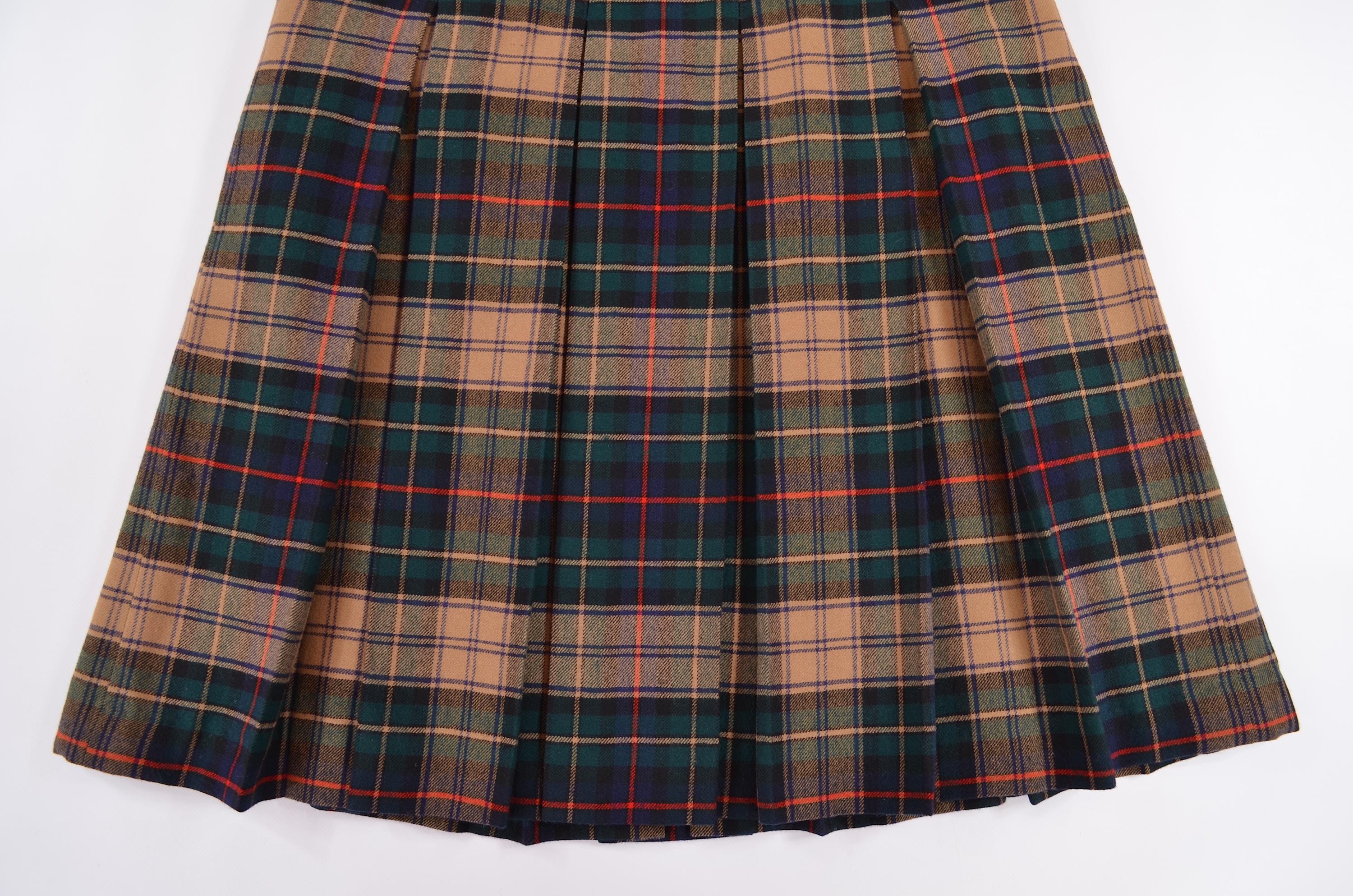 全国送料無料の通販 Scotland in Made Anderson Kinloch Wool Sz Womens Skirt Check 小物
