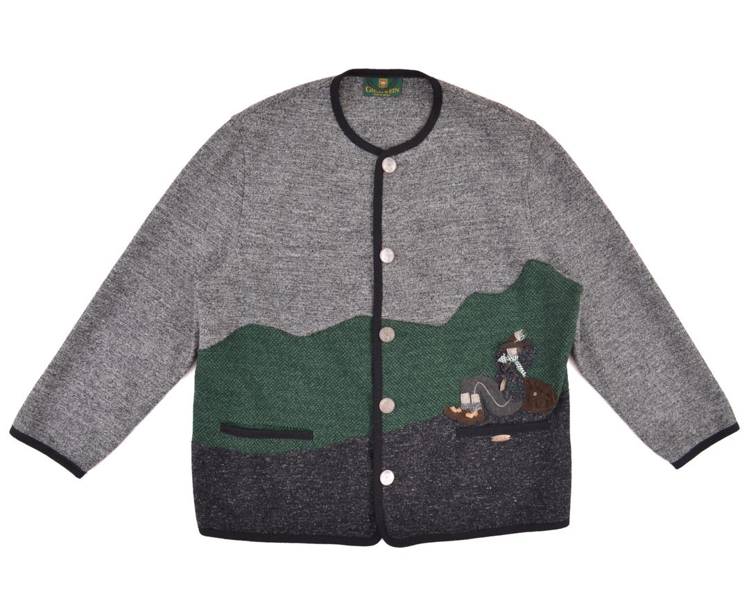 Giesswein Austrian Tyrol Bavarian Oktoberfest Trachten Wool Janker