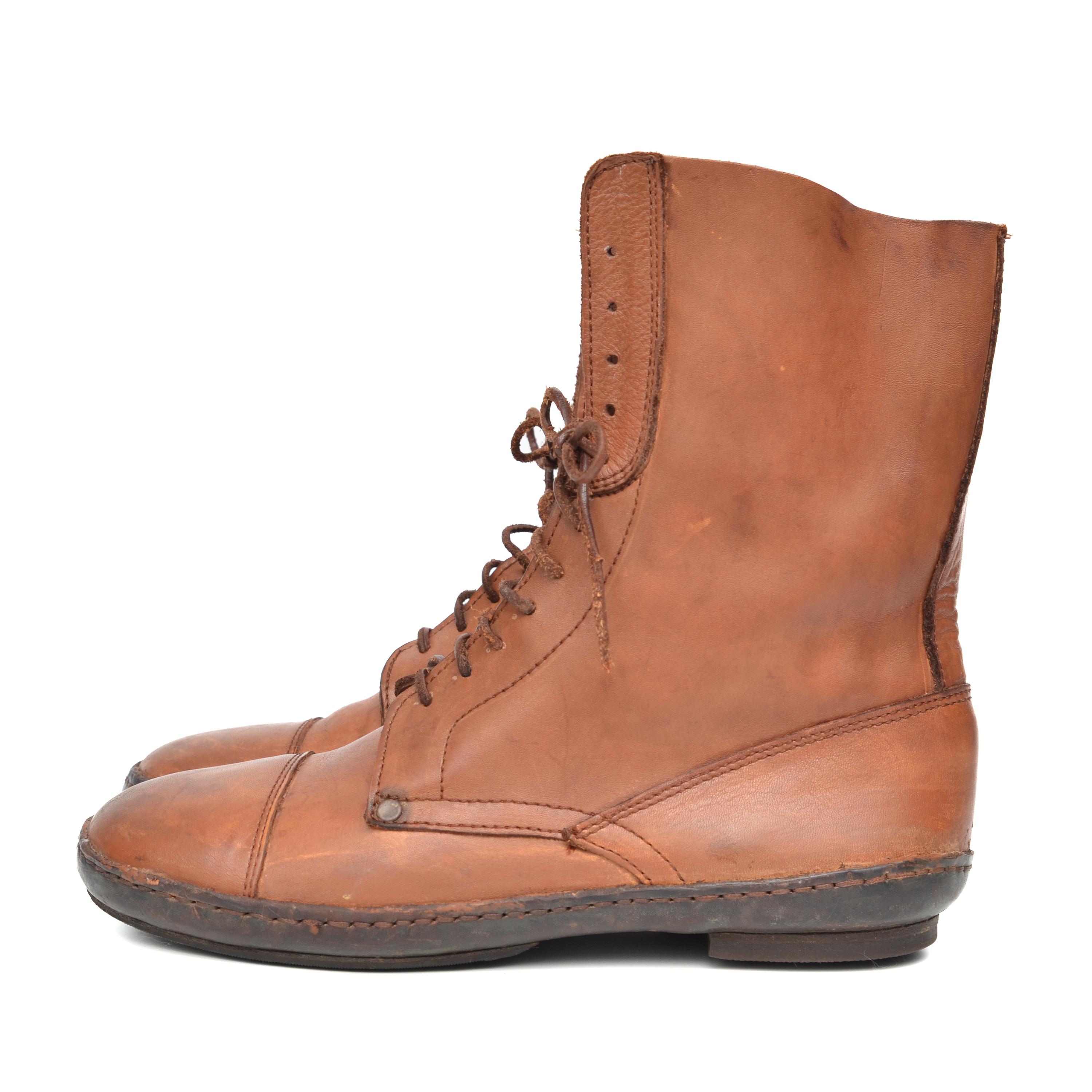 Christian Peau Brown-tan Leather Shoes Boots Mens Sz EUR 44 / US
