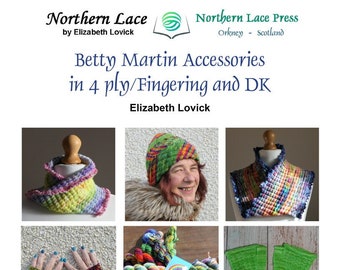 pdf pattern for Betty Martin Accessories for All the Family in DK and 4 ply/fingering