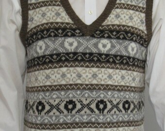 pdf pattern for the Old and New V Neck Vest by Elizabeth Lovick - instant download