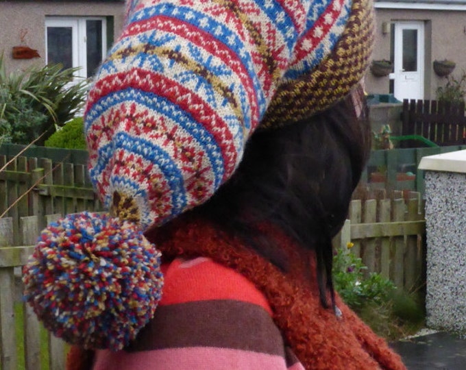pdf pattern for a Double Layer Ha'af Cap by Elizabeth Lovick