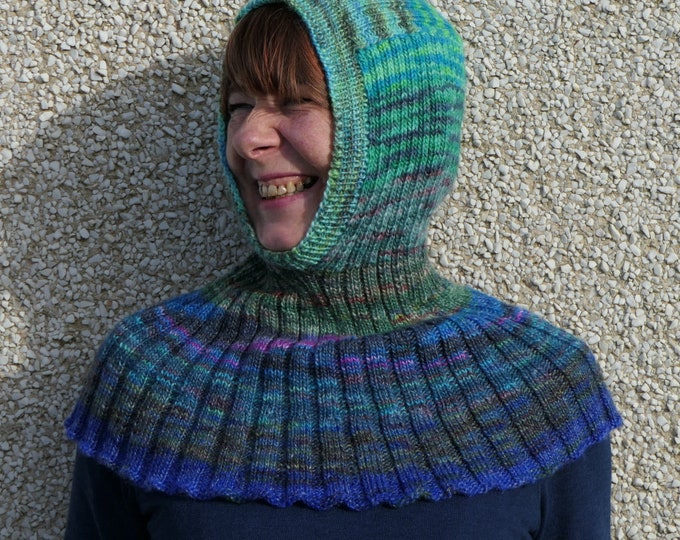 pdf pattern for the Bog Standard Balaklava by Elizabeth Lovick In DK yarn