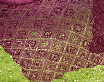 pdf pattern for the Estonian Square Shawl by Elizabeth Lovick