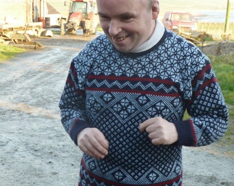 pdf pattern for Nigels Norwegian Sweater by Elizabeth Lovick
