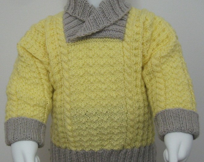 pdf pattern for Skerries Sweater for Children by Elizabeth Lovick - instant download