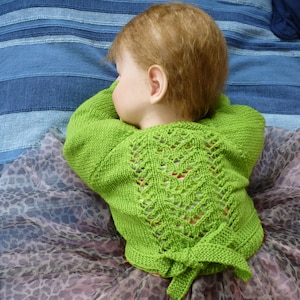 pdf pattern for the Miss Margot Wrap Cardi by Elizabeth Lovick