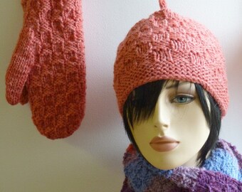 pdf pattern for a Sensible Scarf Set by Elizabeth Lovick in Chunky Wool - instant download