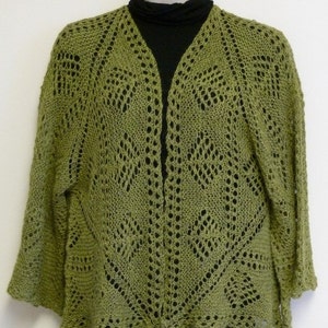 pdf Pattern for the Origami Shrug by Elizabeth Lovick in Artesano 4 ply alpaca - instant download