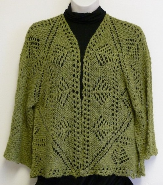 Pdf Pattern for the Origami Shrug by Elizabeth Lovick in Artesano 