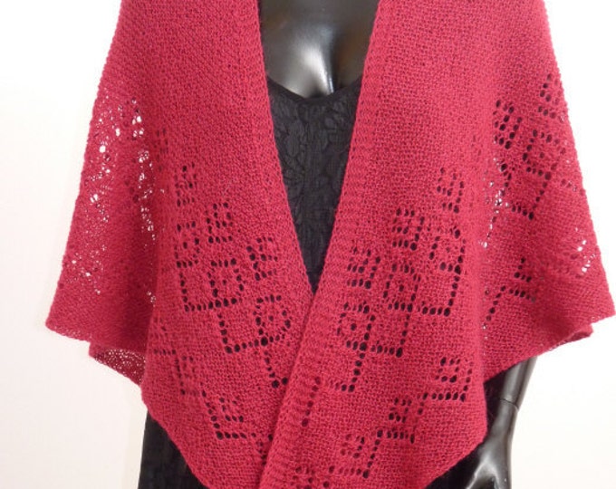 pdf pattern for the Torshavn Shawl by Elizabeth Lovick in Artesano 4 ply alpaca - instant download
