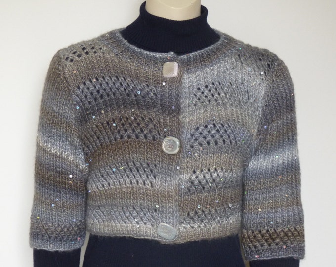 pdf pattern for the Glitzy Short Jacket by Elizabeth Lovick