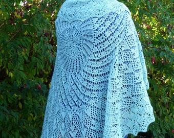 pdf pattern for Miss American Pi Shawl by Elizabeth Lovick