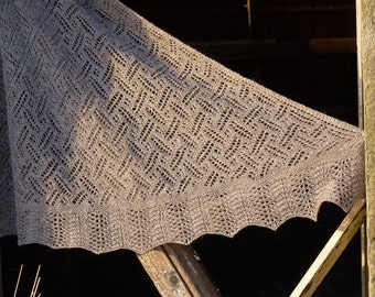 pdf pattern for the St Kilda Shawl and Scarf by Elizabeth Lovick