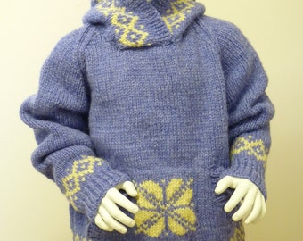 pdf pattern for Hoodies for all the family in Chunky Yarn