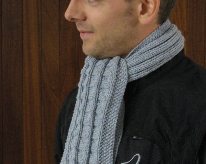 pdf pattern for Fishermens Scarves for Men and Boys by Elizabeth Lovick - instant download