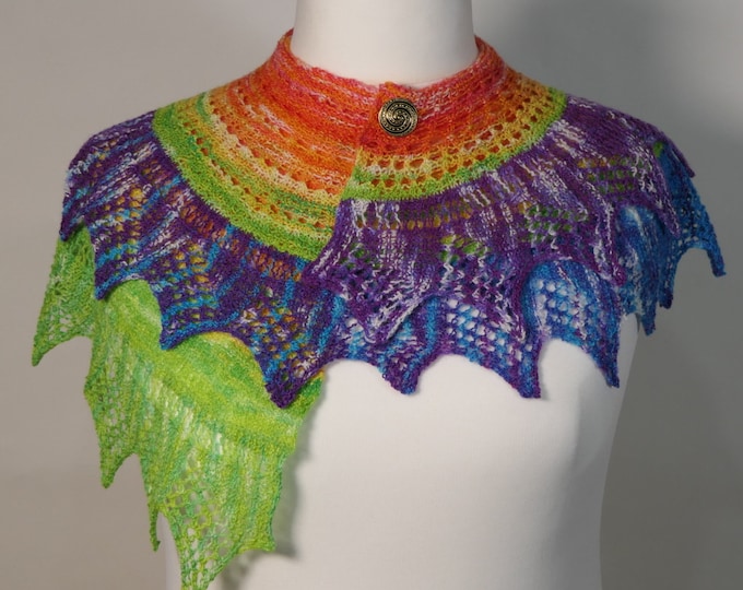 pdf Pattern for the Dream of Rainbows Spiral Shawl by  Elizabeth Lovick