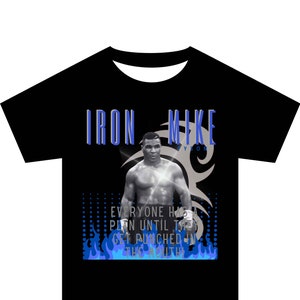 Mike Tyson PNG, Iron Mike Vintage Tshirt Design, Boxing Sport Legend T Shirt Png