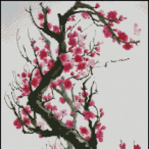CHERRY BLOSSOM grille point de croix 201