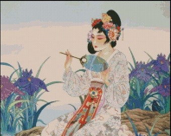 GEISHA cross stitch pattern No.391