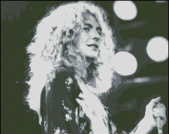 Robert Plant cross stitch pattern No.809