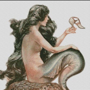 MERMAID cross stitch pattern No.144