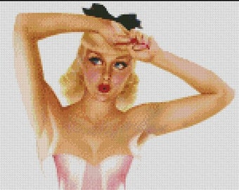 PIN UP cross stitch pattern No.564