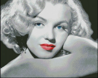 MARILYN MONROE cross stitch pattern No.335