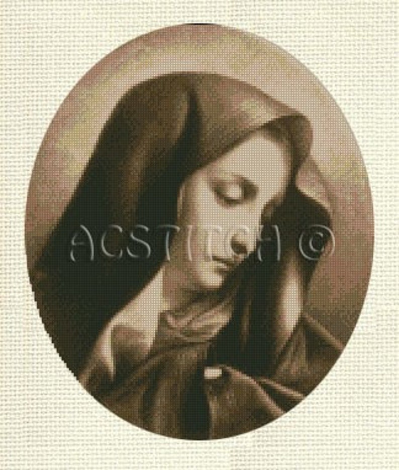 MADONNA DOLOROSA cross stitch pattern No.164 image 2