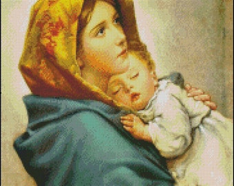 MADONNA OF THE STREETS Padrão de ponto cruz colorido No.502