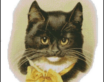 VINTAGE CAT cross stitch pattern No.247