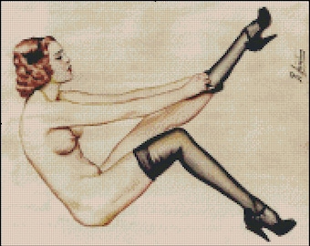 PIN UP  cross stitch pattern No.287