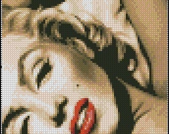 MARILYN MONROE cross stitch pattern No.235