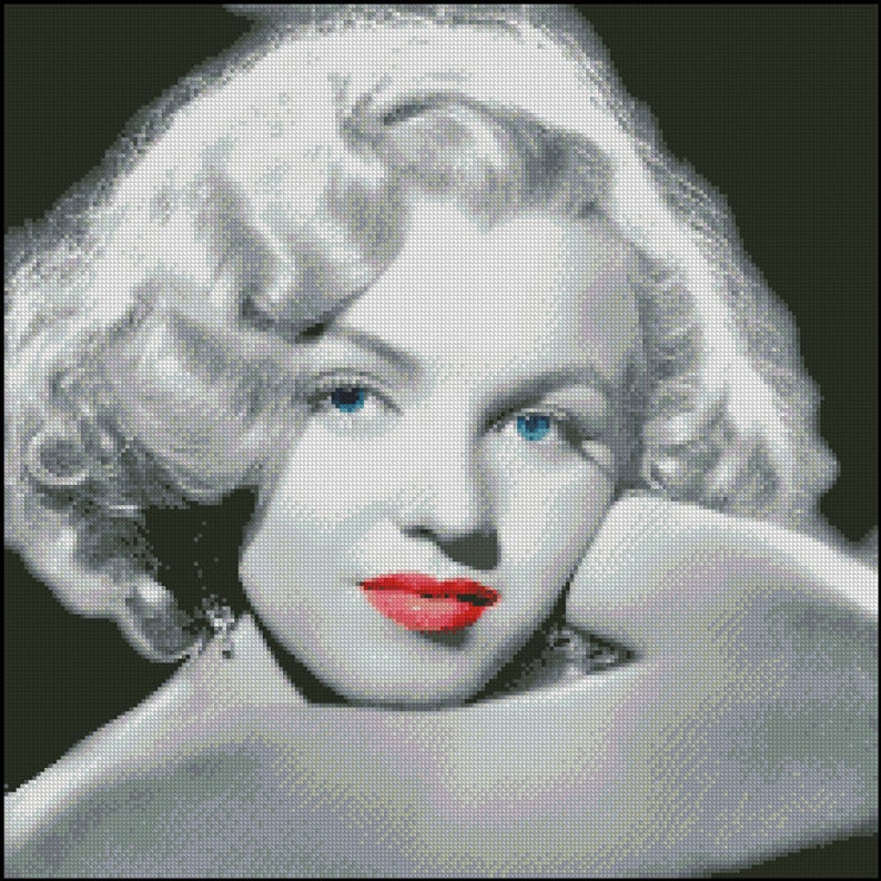 MARILYN MONROE cross stitch pattern No.335 image 1