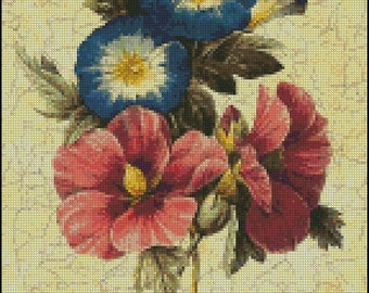 FLOWERS cross stitch pattern No.692