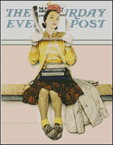 Norman rockwell girl - Etsy 日本