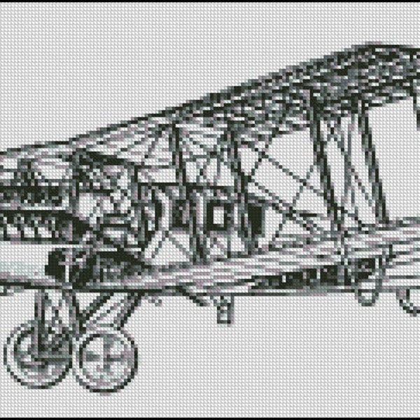 VINTAGE AIRPLANE cross stitch pattern No.339