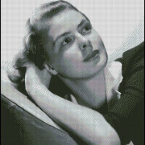 INGRID BERGMAN cross stitch pattern No.251
