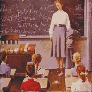 TEACHERS BIRTHDAY cross stitch pattern No.433