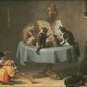 Cats cross stitch pattern No.771