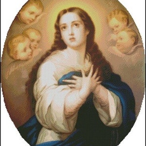 ST. MARY cross stitch pattern No.584 image 1